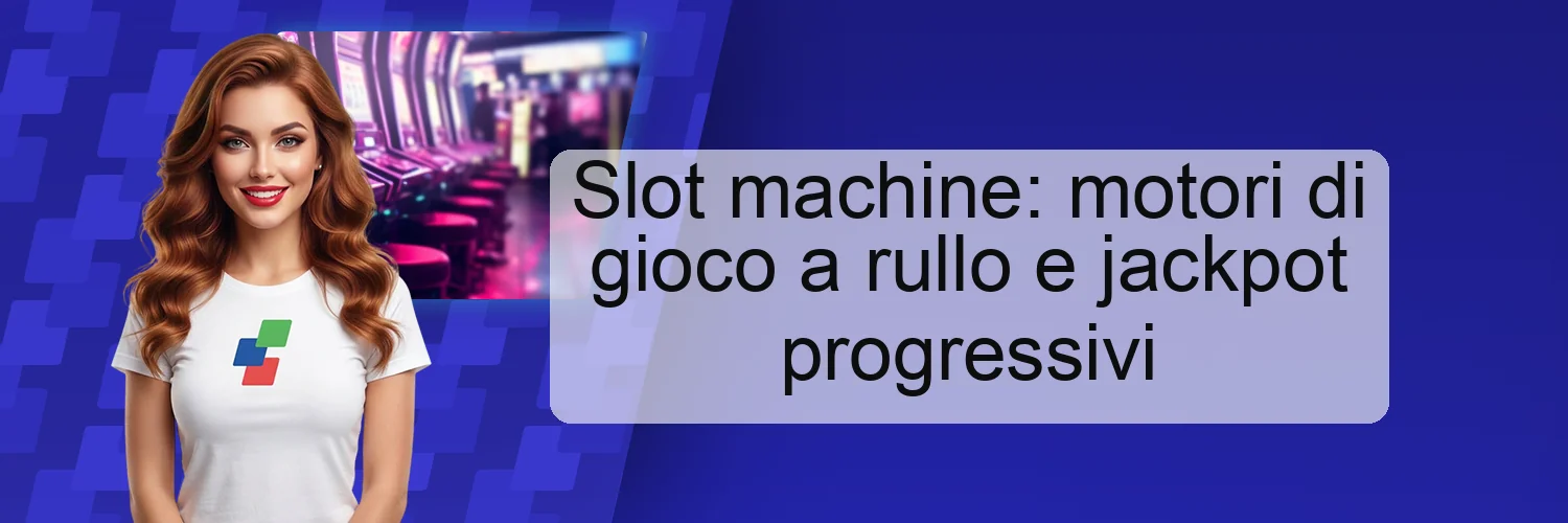 Slot machine: motori di gioco a rullo e jackpot progressivi Slot machine: motori di gioco a rullo e jackpot progressivi